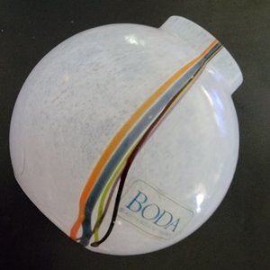 Kosta Boda Glass 'Rainbow' Vase by Bertil Vallien - Signed